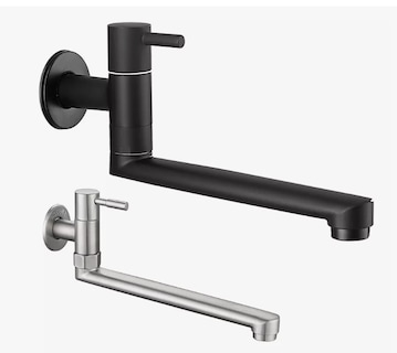 Foto 3 | Grifo Xtellar Para Empotrar En Muro De Baño O Jardín Llave Negro