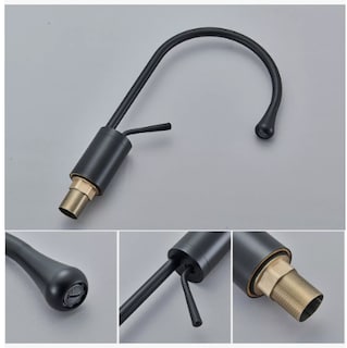 Foto 3 | Grifo Xtellar Mezclador Para Baño Lavabo Llave Monomando Fregadero Acabado Mate Color Negro