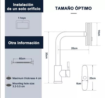 Foto 3 | Llave Mezcladora Xtellar Para Fregadero Monocomando Color Negro