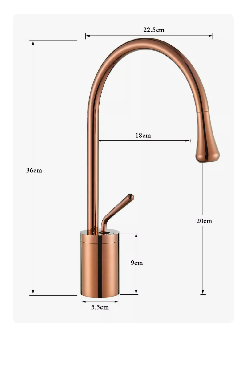 Foto 3 | Grifo Mezclador Para Baño Lavabo Llave Monomando Fregadero Acabado Brillante Bronce Xtellar