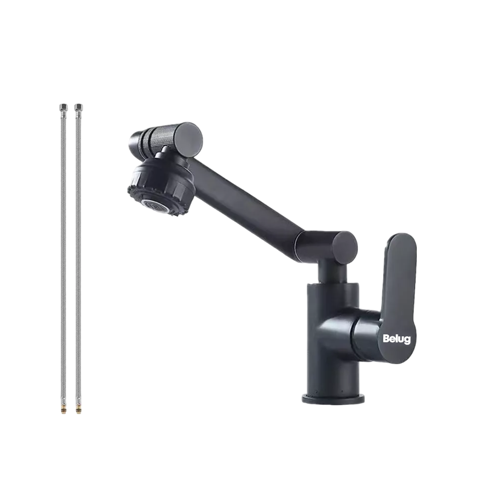 Foto 1 | Grifo De Cocina, Baño Acero Inoxidable Caliente O Frío 1080° Negro Belug