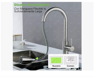 Foto 4 | Mezcladora Para Fregadero Flexible Xtellar