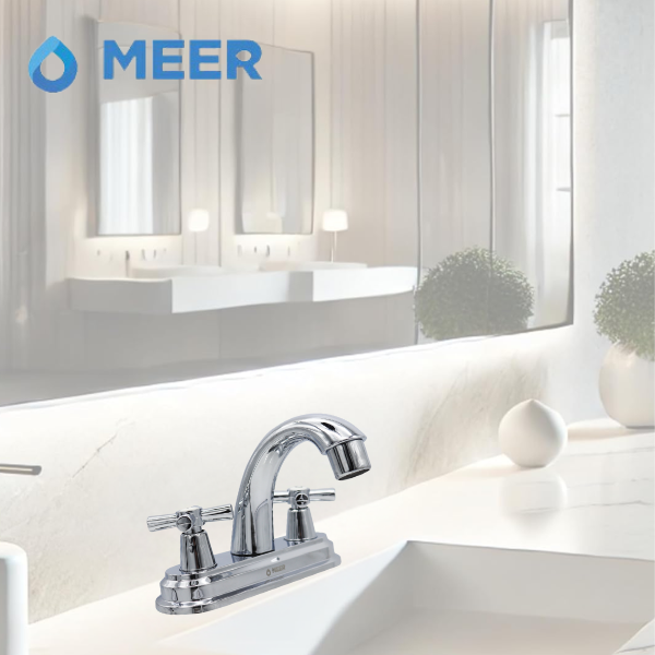 Foto 4 pulgar | Mezcladora Para Lavabo Cromada, Grifo De Baño Con Manerales De Abs
