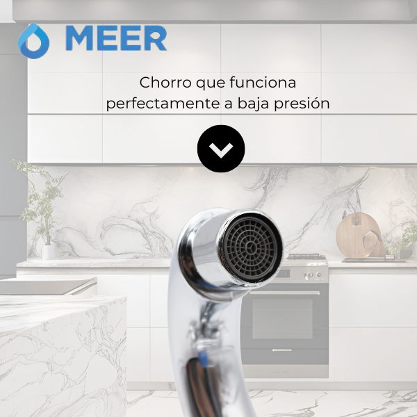 Foto 6 pulgar | Mezcladora Para Lavabo Cromada, Grifo De Baño Con Manerales De Abs