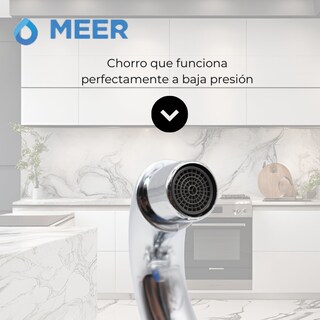 Foto 5 | Mezcladora Para Lavabo Cromada, Grifo De Baño Con Manerales De Abs