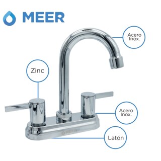Foto 2 | Cnx Grifo De Lavabo Cromado De Alta Altura, Mezcladora De Acero Inoxidable