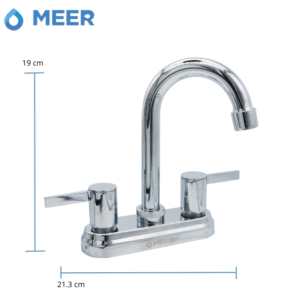 Foto 6 | Cnx Grifo De Lavabo Cromado De Alta Altura, Mezcladora De Acero Inoxidable