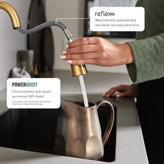 Foto 4 | Grifo De Cocina Moen Accessories Con Una Manija Desplegable De Arco Alto - Venta Internacional.