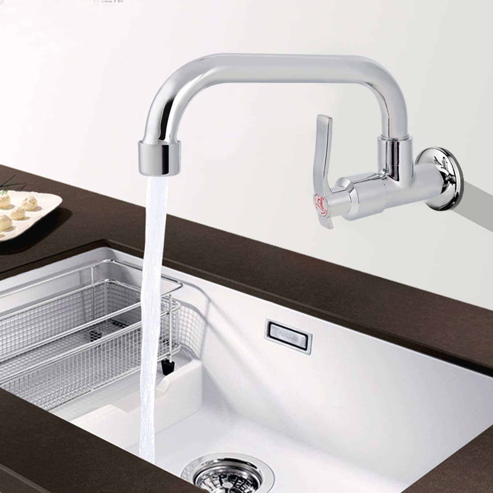 Foto 4 | Grifo De Agua Zerone Lq-3093 Montado En La Pared Para Agua Fría Individual - Venta Internacional.