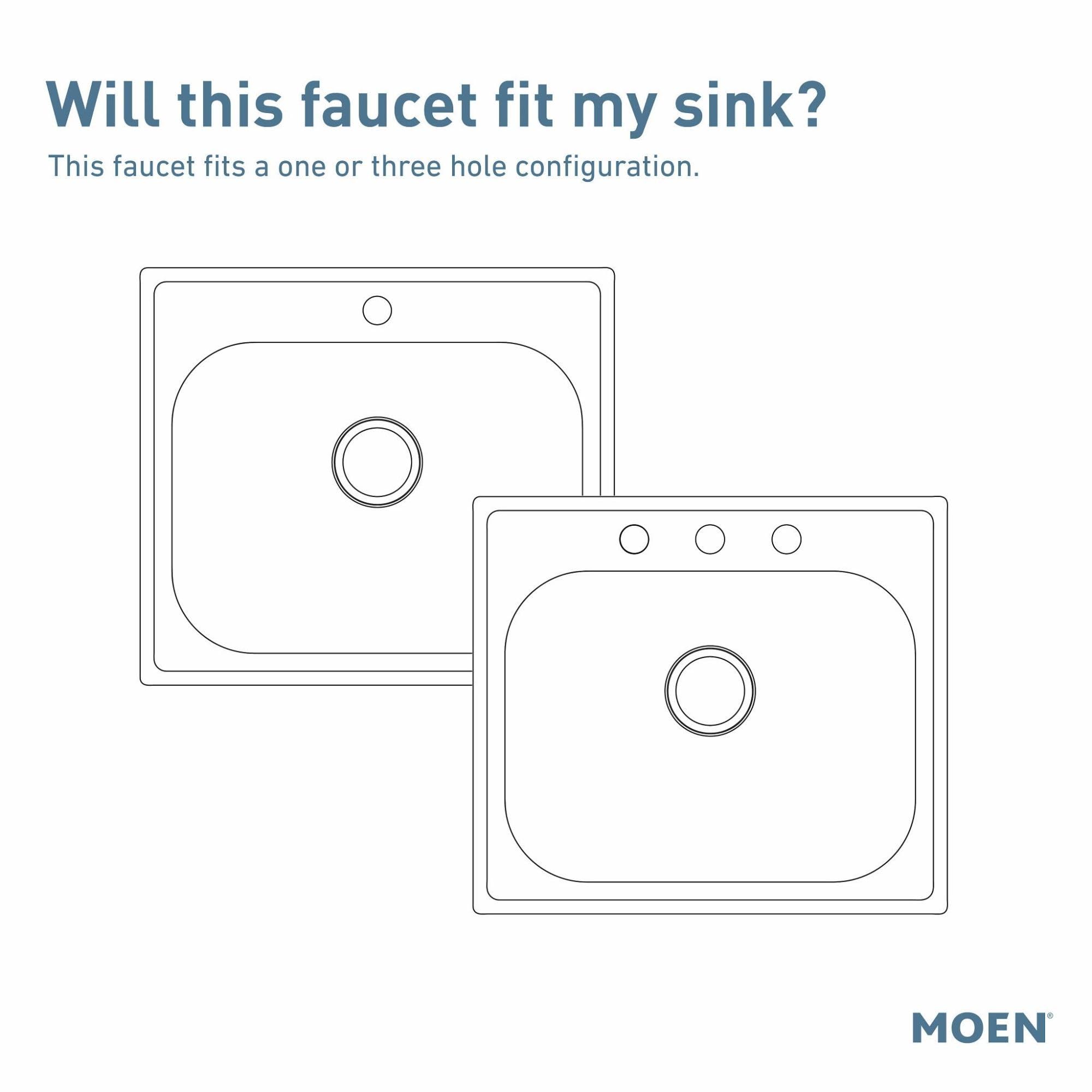 Foto 2 | Grifo Para Fregadero De Cocina Moen Brecklyn De Una Sola Manija Mediterranea - Venta Internacional.