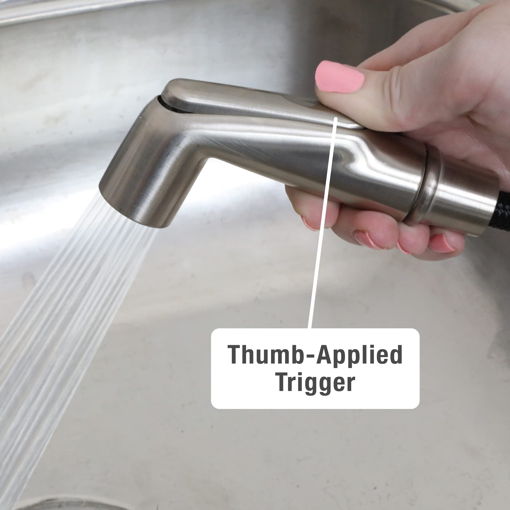 Foto 5 pulgar | Pulverizador Lateral Para Fregadero De Cocina Danco, Níquel Cepillado, Paquete De 1 Unidad - Venta Internacional.