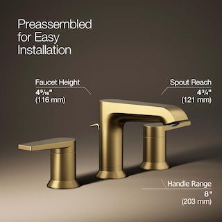 Foto 4 | Grifo De Baño Kohler Hint Wide, 1,2 Gpm, Latón Cepillado - Venta Internacional.