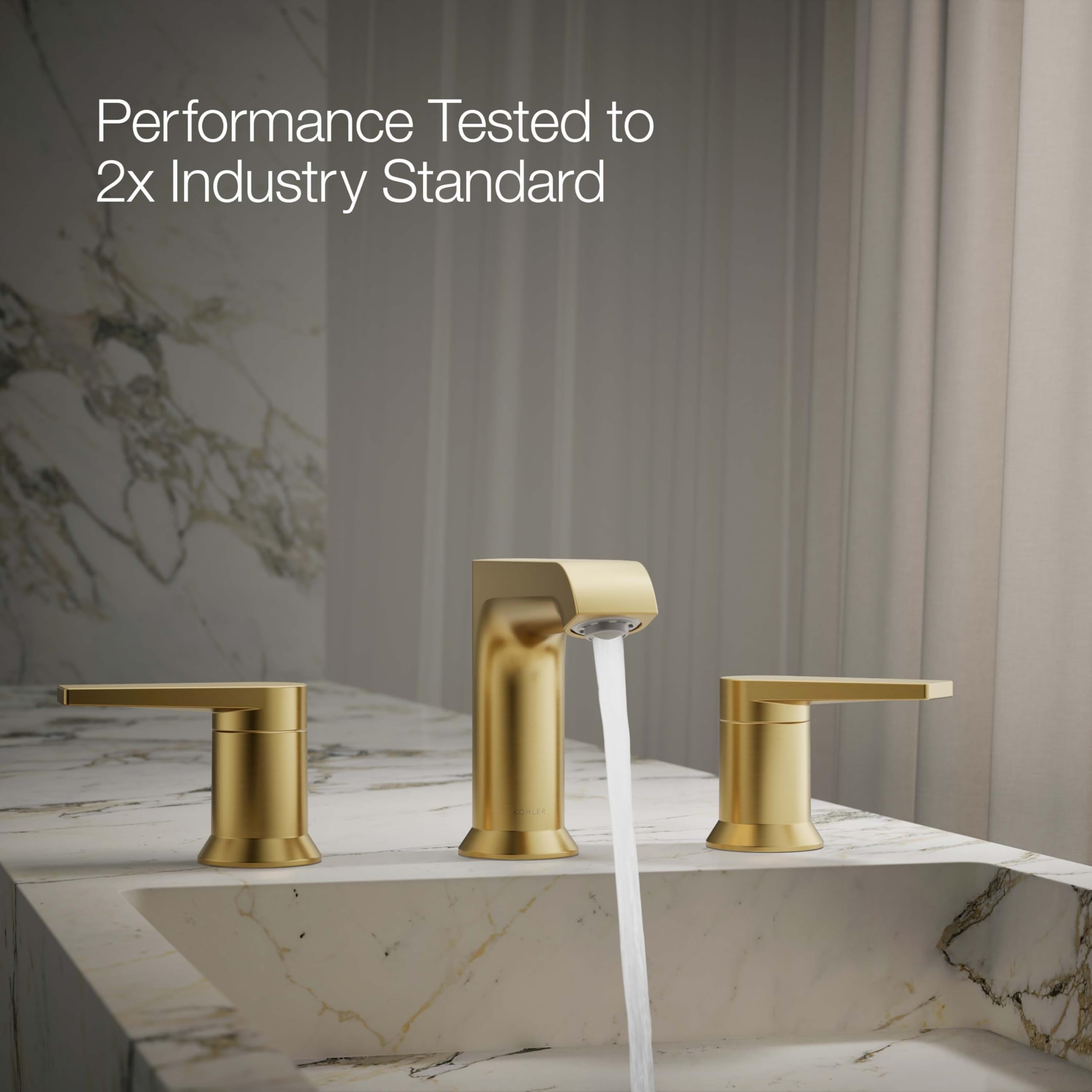 Foto 5 | Grifo De Baño Kohler Hint Wide, 1,2 Gpm, Latón Cepillado - Venta Internacional.