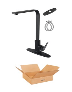 Foto 1 | Llave Mezcladora Para Fregadero Grifo Monomando Cocina Color Negro