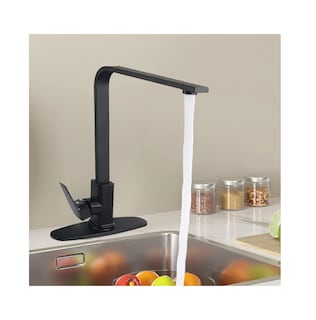 Foto 2 | Llave Mezcladora Para Fregadero Grifo Monomando Cocina Color Negro