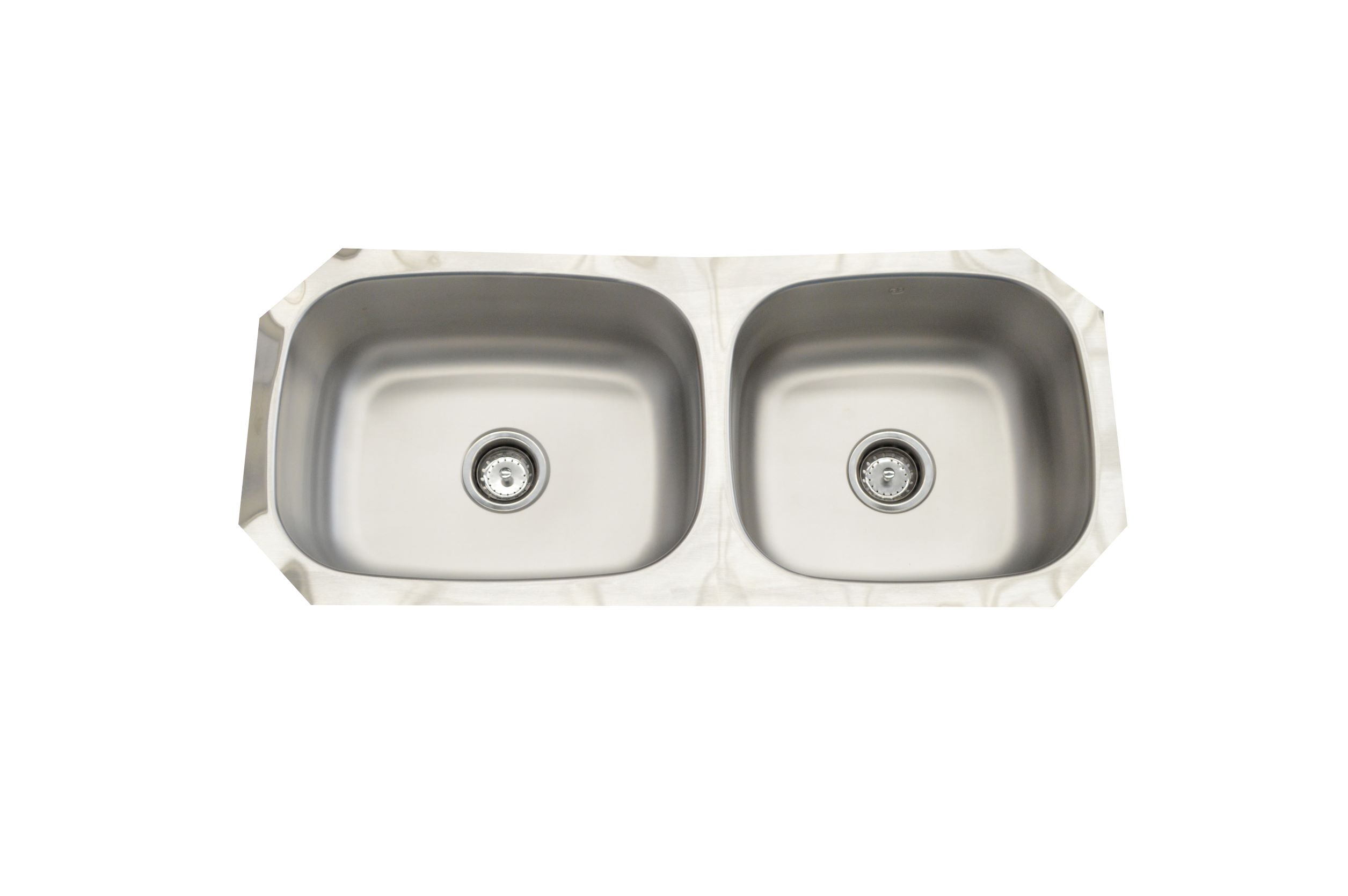 Fregadero de Cocina para Submontar 2 Tinas 100x44x20 Eb Técnica Cs210 color Gris