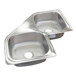 Foto 2 | Fregadero de Cocina para Submontar 2 Tinas Esquinero100x52x18 Eb Técnica Cse110 color Gris