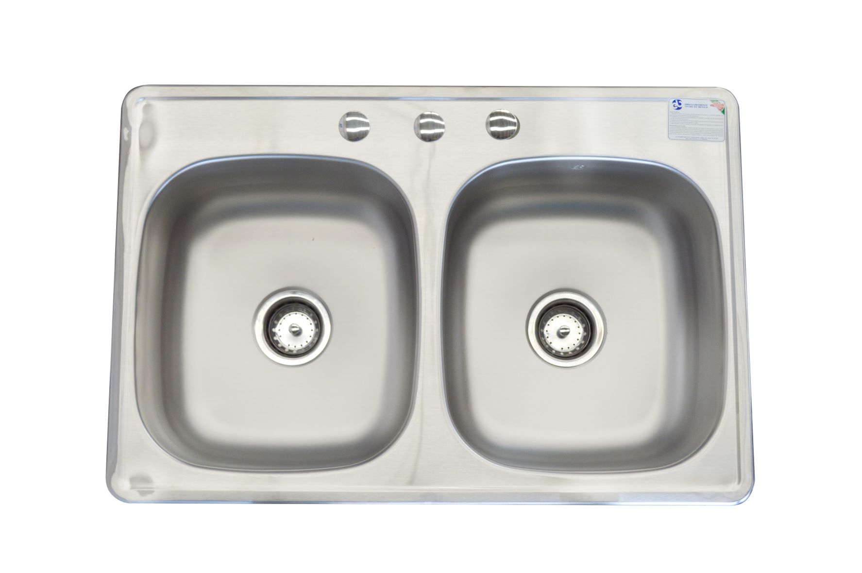 Fregadero Cocina Empotrar 2 Tinas 84x56x18 Eb Técnica C110 color Gris