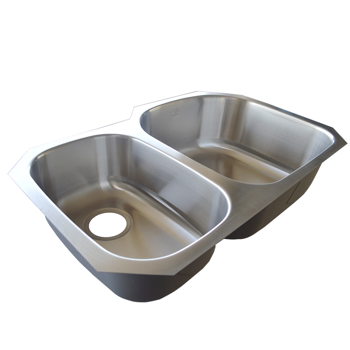 Fregadero para Cocina Submontar 2 Tinas 80x52x23 Eb A31209bl Izq