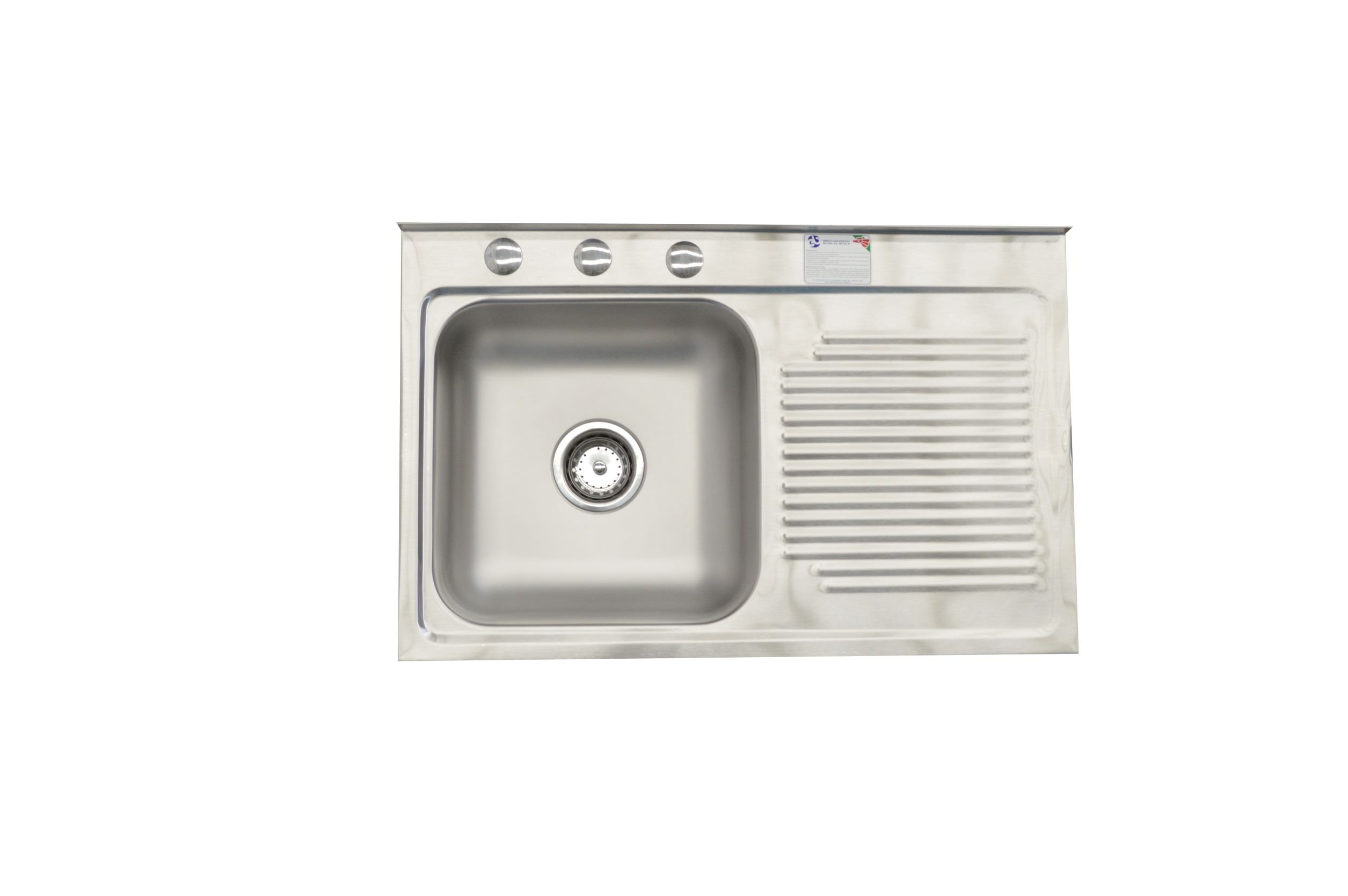 Fregadero para Cocina Sobreponer 1 Tina 75x48x14 Eb Cacm402 Der