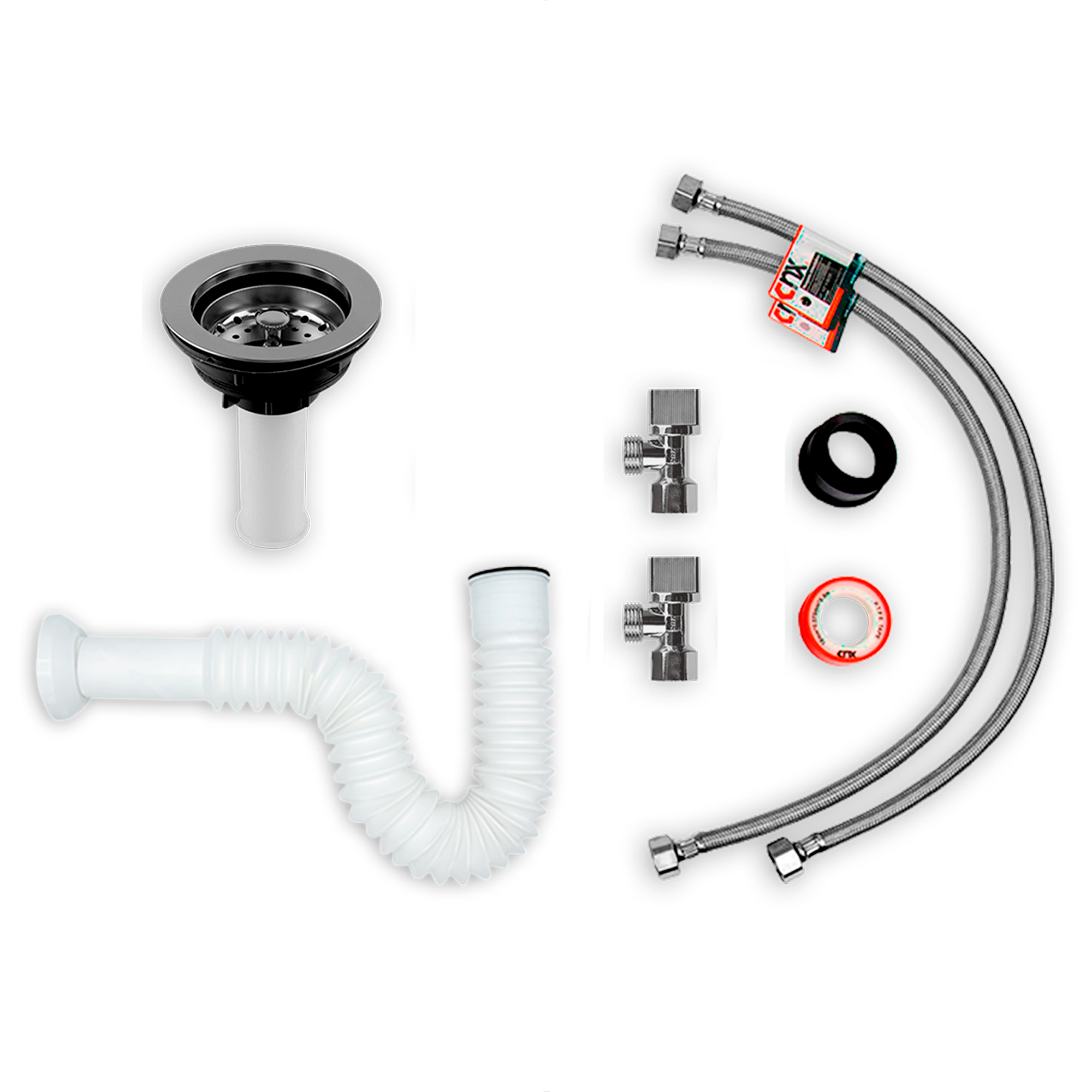Foto 5 | Kit Meer-Cnx Completo de Tarja con Escurridero Derecho con Mezcladora Monomando para Cocina