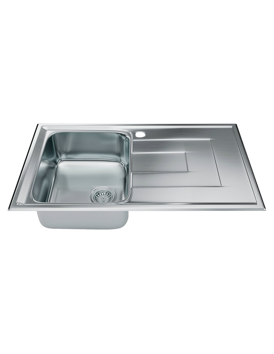 Tarja Tecnolam PIZZICA 86 X 50 1V color Gris Empotrar una Tina Inox