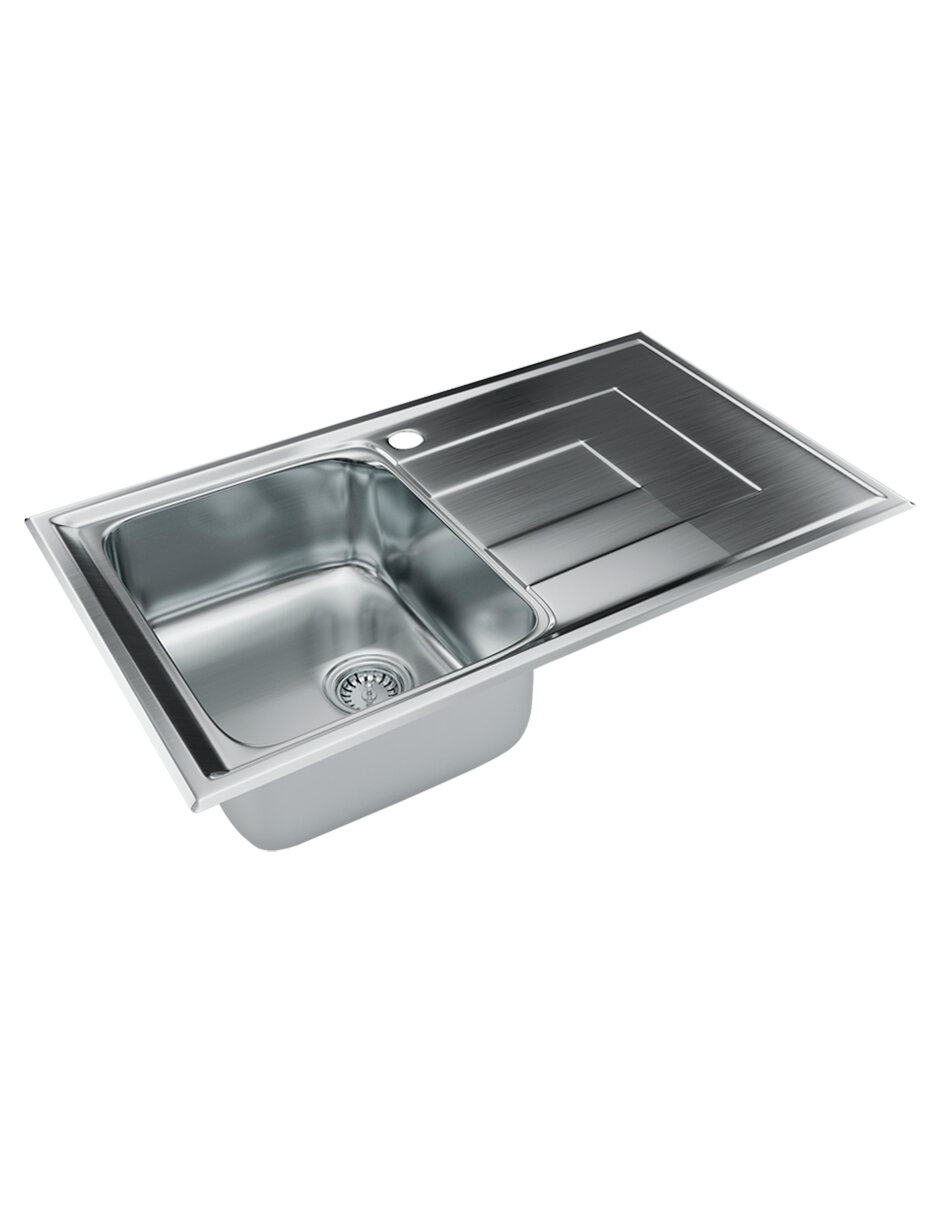 Foto 2 | Tarja Tecnolam PIZZICA 86 X 50 1V color Gris Empotrar una Tina Inox