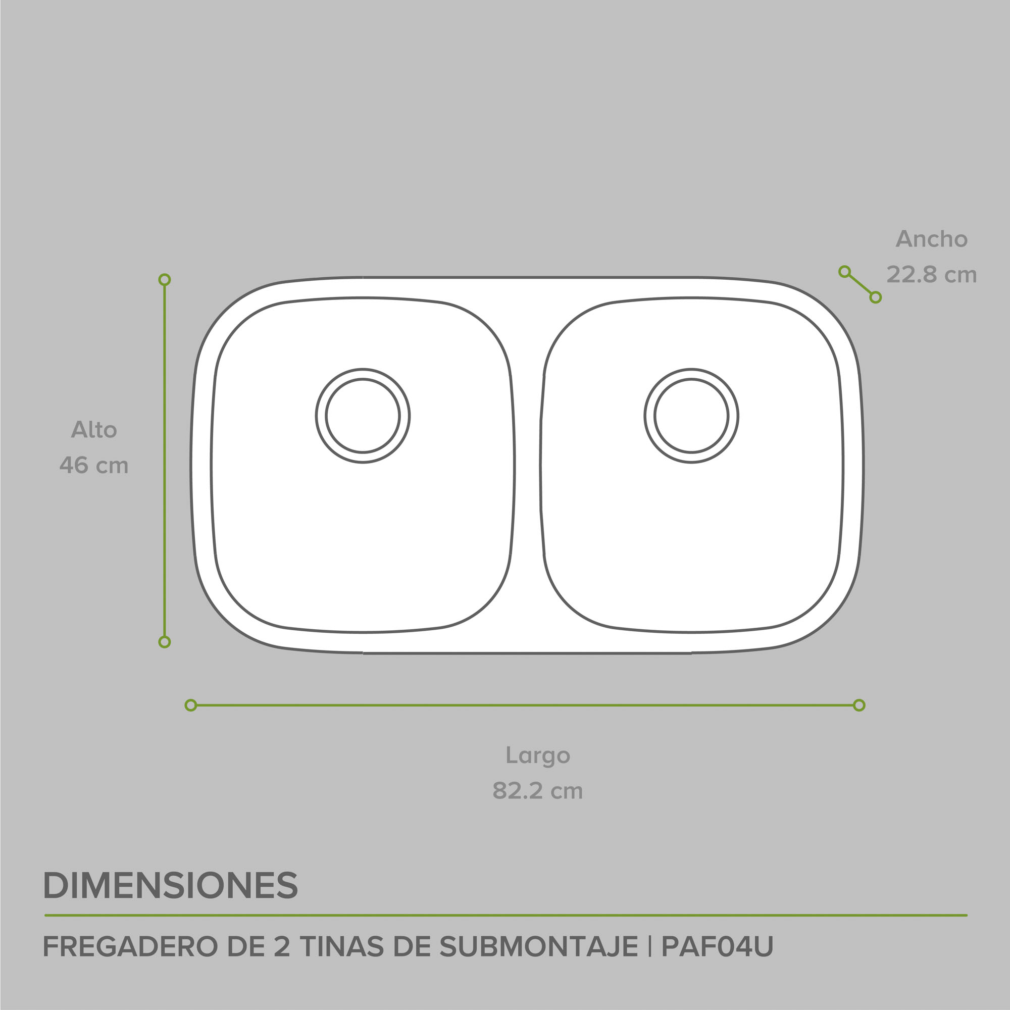 Foto 4 pulgar | Tarja para Fregadero de Acero Inoxidable Avera Paf04u