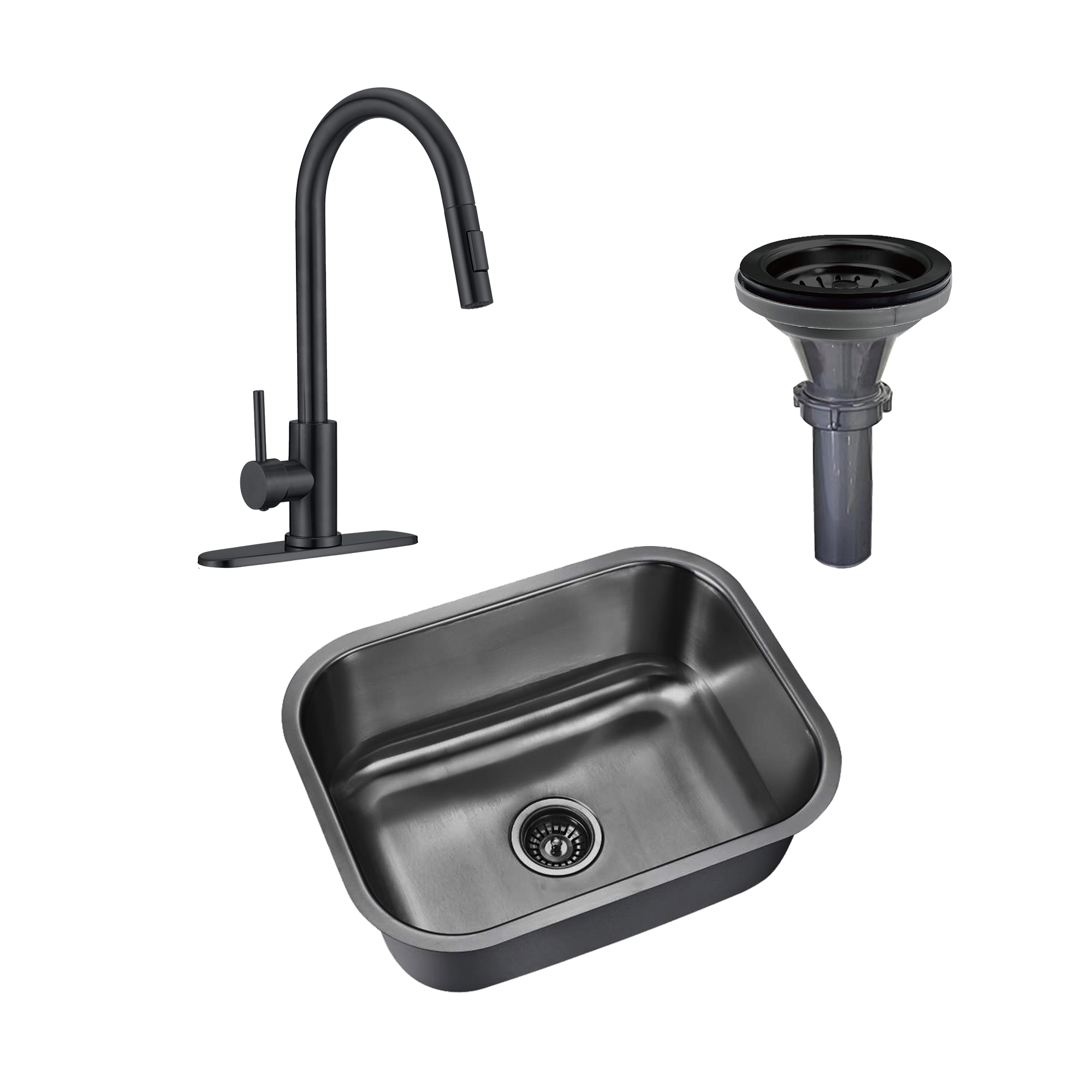 Kit de Fregadero de Cocina Meer-CNX con Mezcladora de Acero Inoxidable