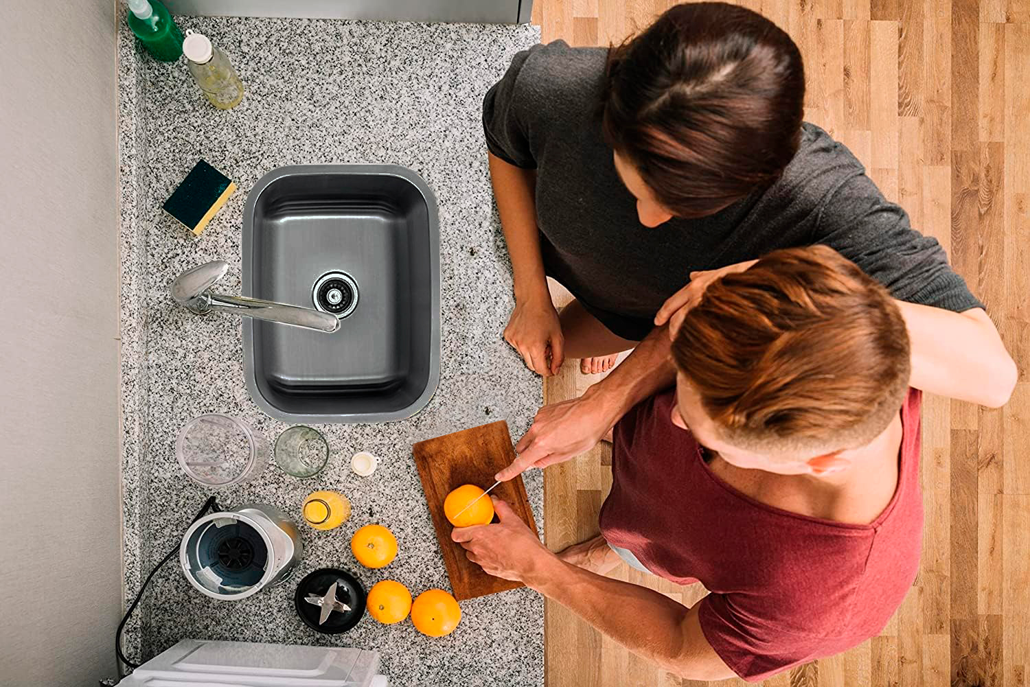 Foto 5 pulgar | Tarja de Cocina de Una Tina con Kit de Instalación Meer-cnx Acero Inoxidable Premium