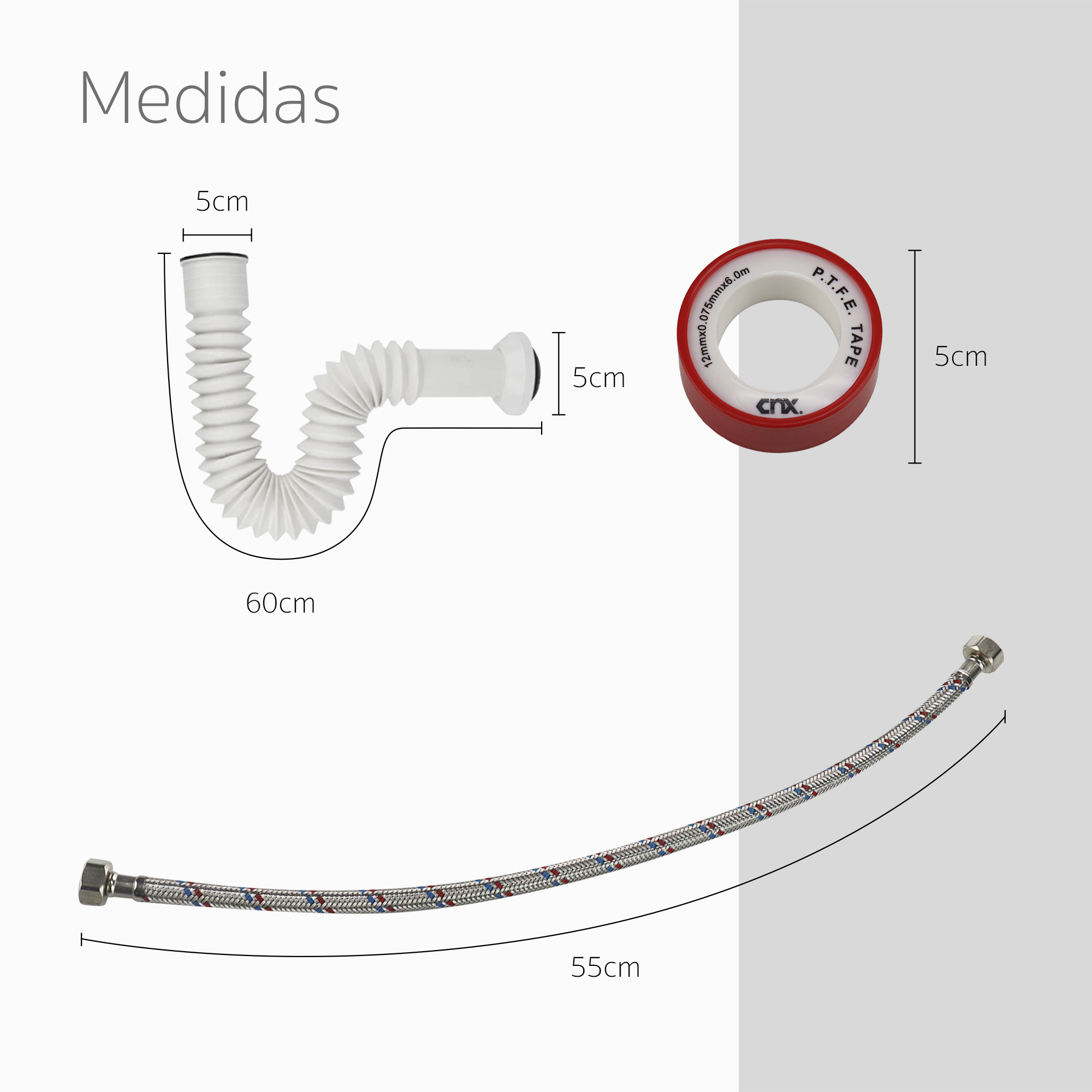 Foto 4 pulgar | Kit para Fregadero Solvex de Acero Inoxidable