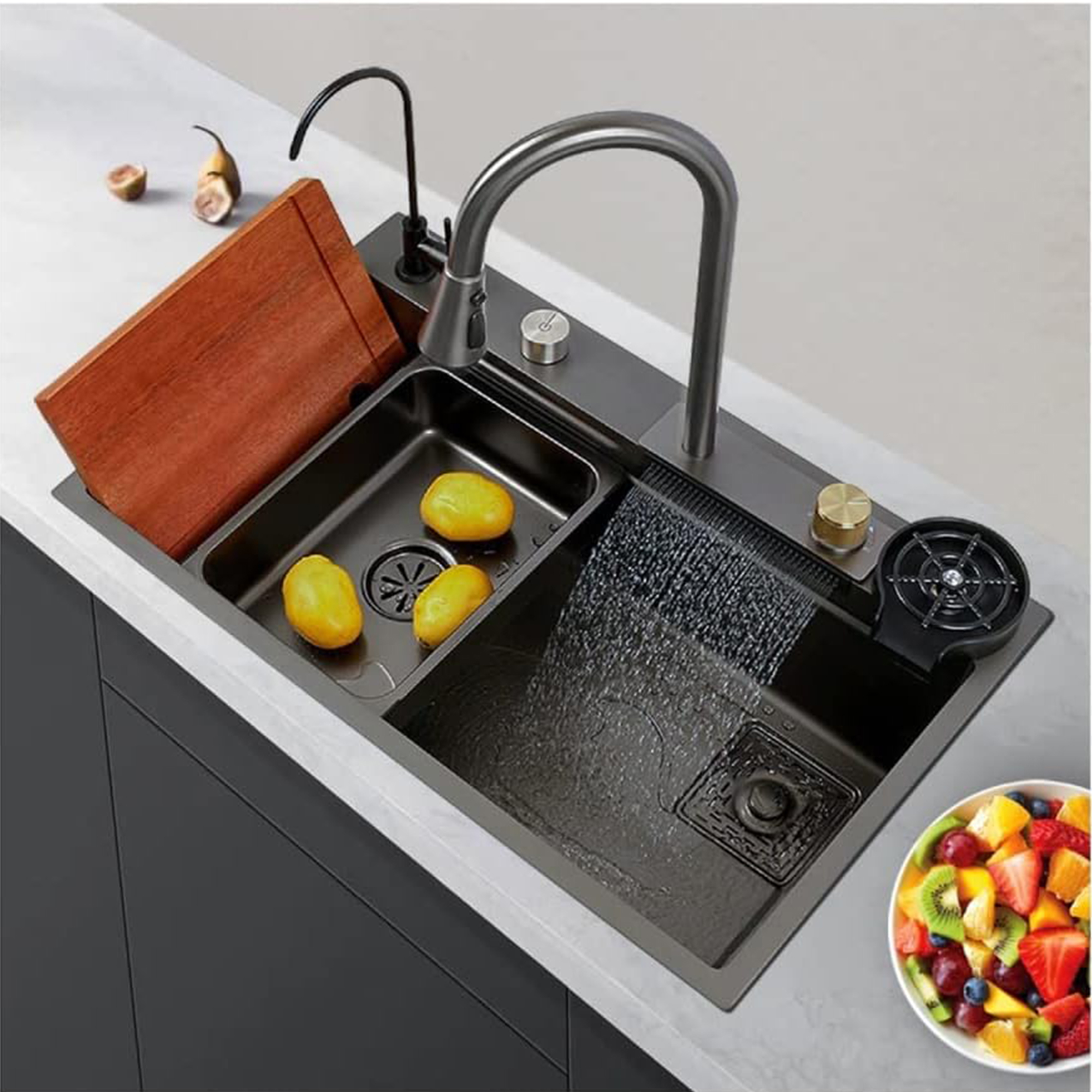 Foto 2 | Tarja de Cocina Acero Inoxidabl Incluye Kit de Instalación