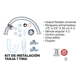 Foto 4 | Tarja Sencilla Meer-CNX TS5945SC2G para Submontar + con Kit de Instalación KIT-003