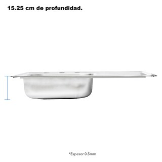 Foto 4 | Kit de Mezcladora y Fregadero para Cocina con Escurridero Tabla Meer Faucets By Cnx