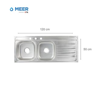 Foto 5 | Kit de Mezcladora y Tarja de Cocina Doble Tina + Regalo