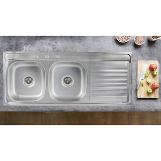 Foto 8 | Kit de Mezcladora y Tarja de Cocina Doble Tina + Regalo