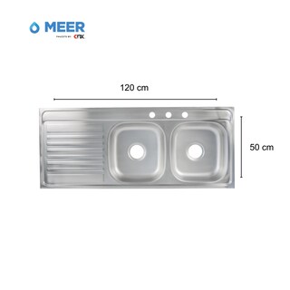 Foto 5 | Kit de Mezcladora + Tarja de Cocina Doble Tina + Regalo