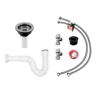 Foto 8 | Fregadero para Cocina con Escurridor Derecho Meer Faucets By CNX Acero Inoxidable Mezcladora Flexible con dos Tipos