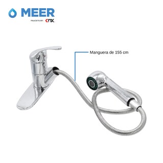 Foto 5 | Tarja De Acero Inox Con Mezcladora Retráctil
