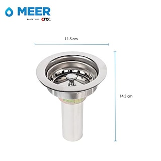 Foto 7 | Meer Faucets By Cnx | Tarja Premium De Acero Inoxidable + Mezcladora De Cuello Retráctil Y 2 Funciones De Chorr