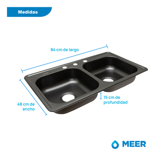 Foto 3 pulgar | Fregadero de Cocina con Mezcladora CNX + Kit de Instalación