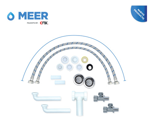 Foto 8 | Fregadero de Cocina con Mezcladora CNX + Kit de Instalación