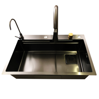 Foto 4 | Tarja para Cocina Lujo Fregadero Homelegance con Cascada Acero Inoxidable