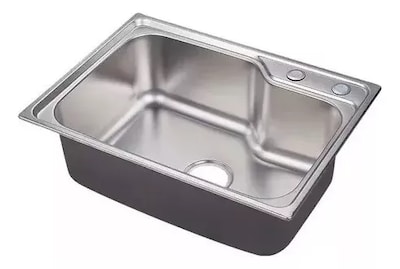 Foto 3 | Fregadero Tarja Cocina Cubeta Plateado 65*43*20