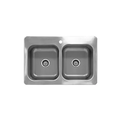 Foto 1 | Tarja Doble Dual Mount Eb Técnica N33229 Acero Inoxidable Satinado