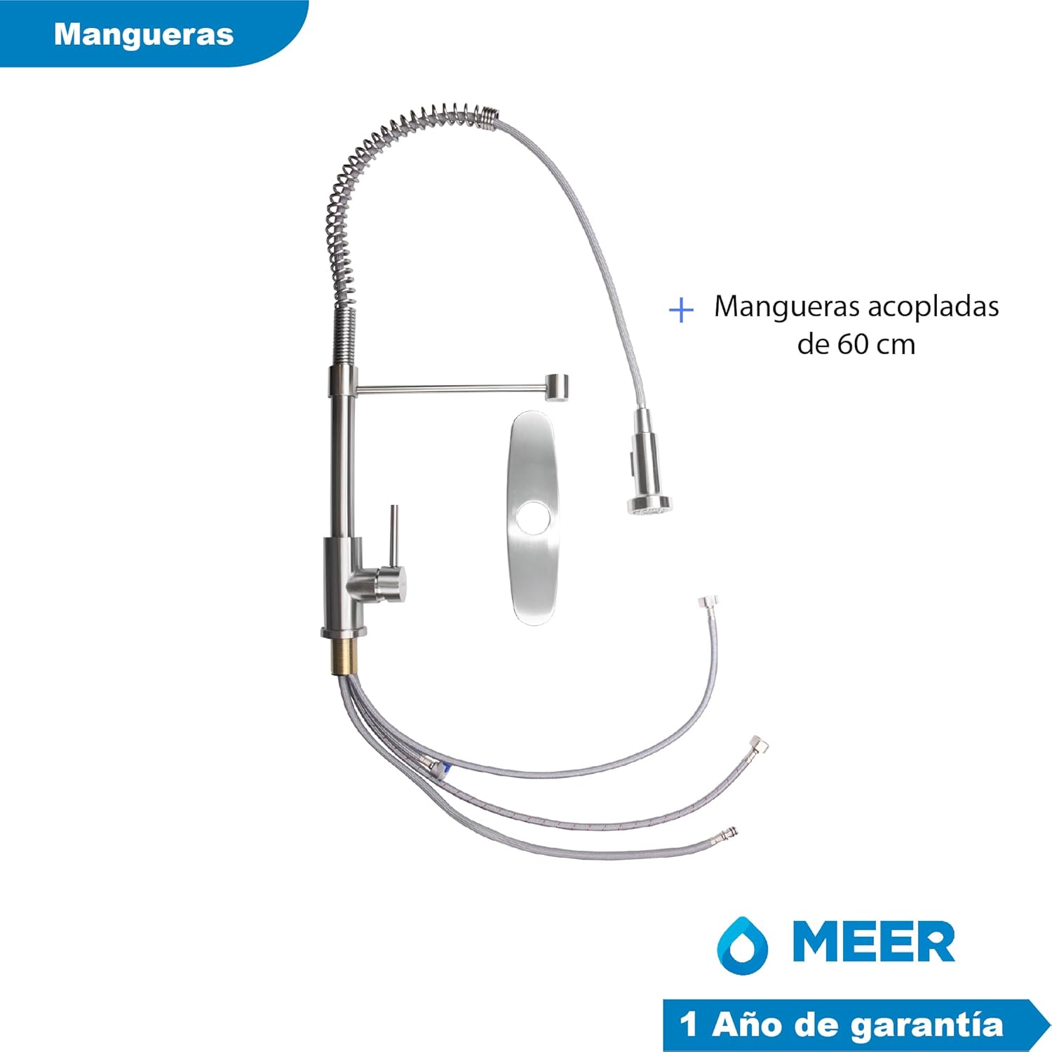 Foto 7 | Kits De Tarjas Doble En Acero Inoxidable, (82 Cm X 45 Cm) Incluye Mezcladora Monomando Premium Y Todo Lo Necesar