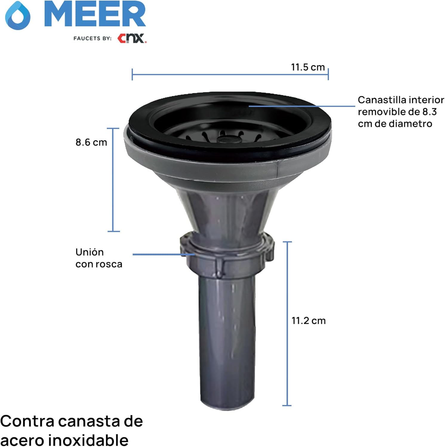 Foto 8 pulgar | Kit De Tarjas Dobles En Acero Inoxidable, Incluye Monomando, Llave Para Filtro De Agua, Mangueras Y Kit De Instalación