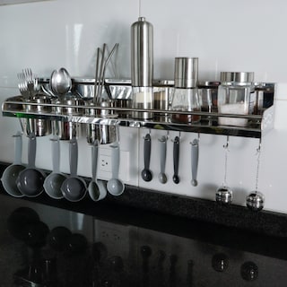 Foto 4 | Estante de Cocina con 3 Vasos Y 12 Ganchos Ilios Innova