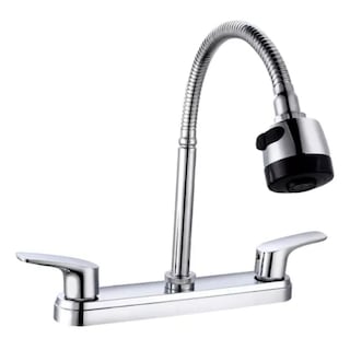 Foto 3 | Kit De Fregadero Tarja Tina Doble Acero Inoxidable 84x48 Mezcladora Flexible