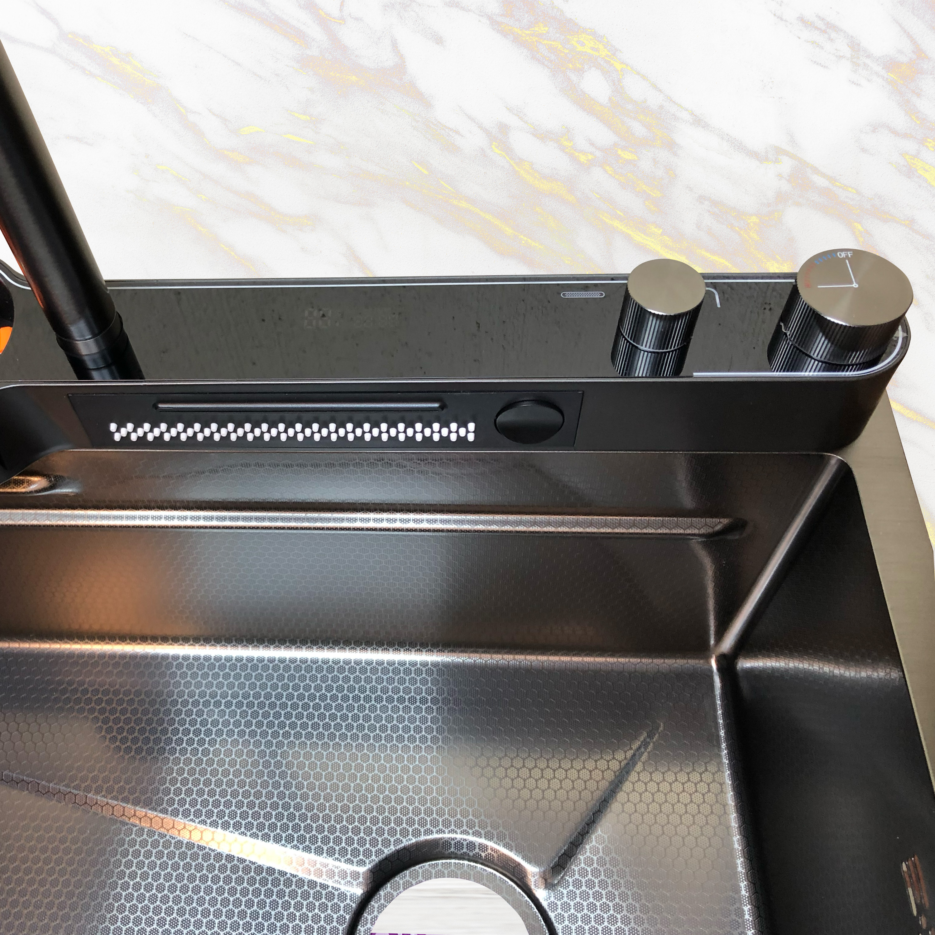 Foto 6 | Tarja Cocina Fregadero Lujo Doble Cascada Led Acero Inoxidable Homely Elegance